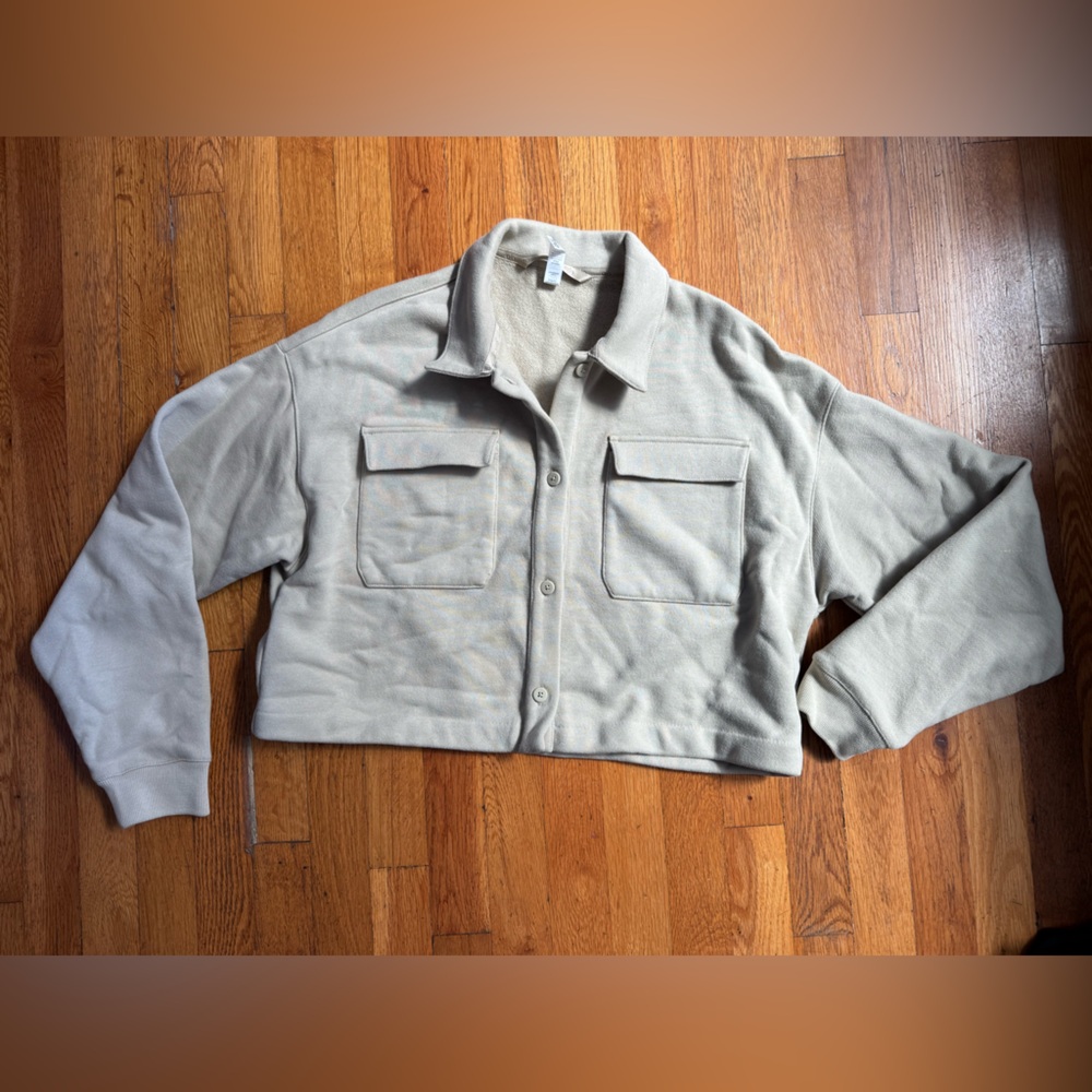 ALO Yoga Cream, brownish Button-Up Jacket